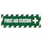 Signmission First Aid Station 18in Non-Slip Floor Marker, 16" x 16", FD-2-R-16-99843 FD-2-R-16-99843 - alternate 1